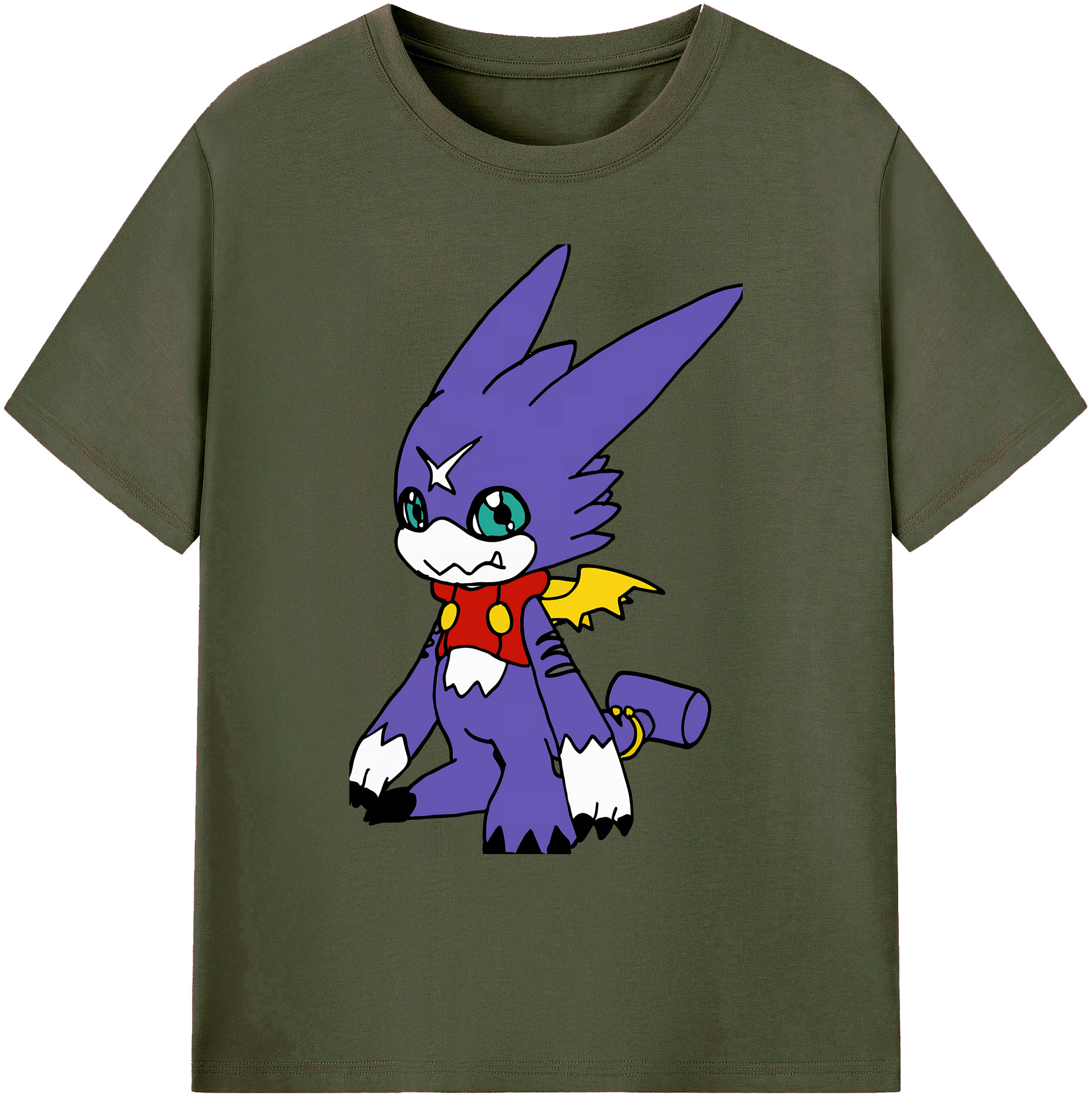 （画像用） Digimon デジタルモンスター/デジモン 綿100％ メンズ半袖Tシャツ｜肌触りやわらか＆通気性